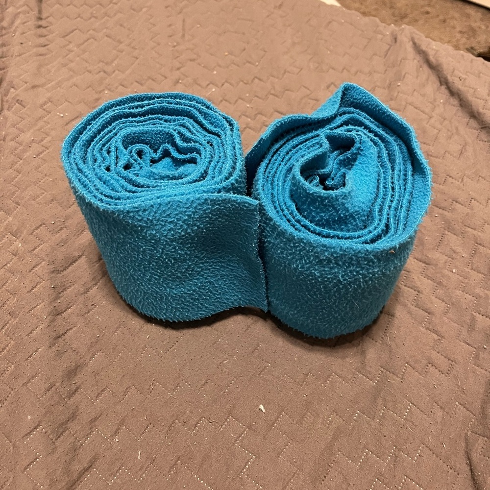Teal Fleece Polo Wraps